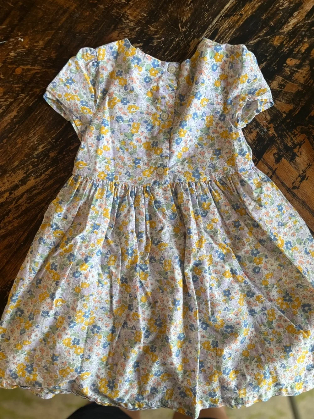 Osh Kosh blue, yellow flower dress, 3t